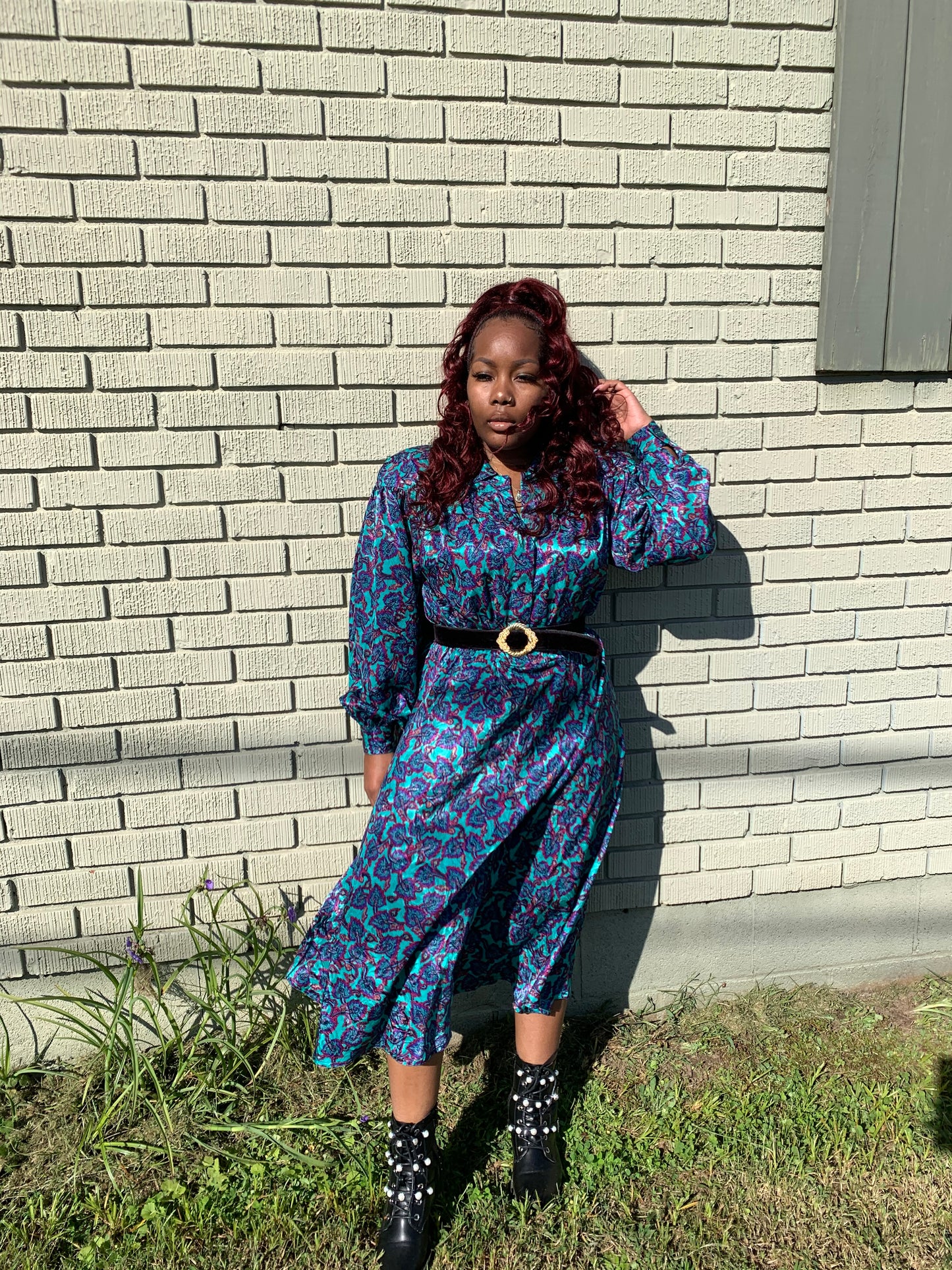 Blue vintage dress