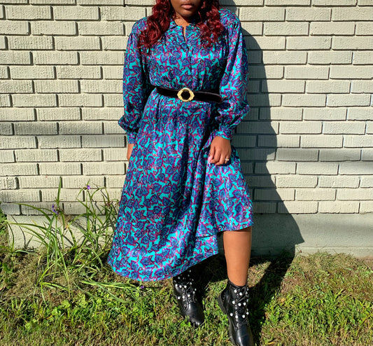 Blue vintage dress
