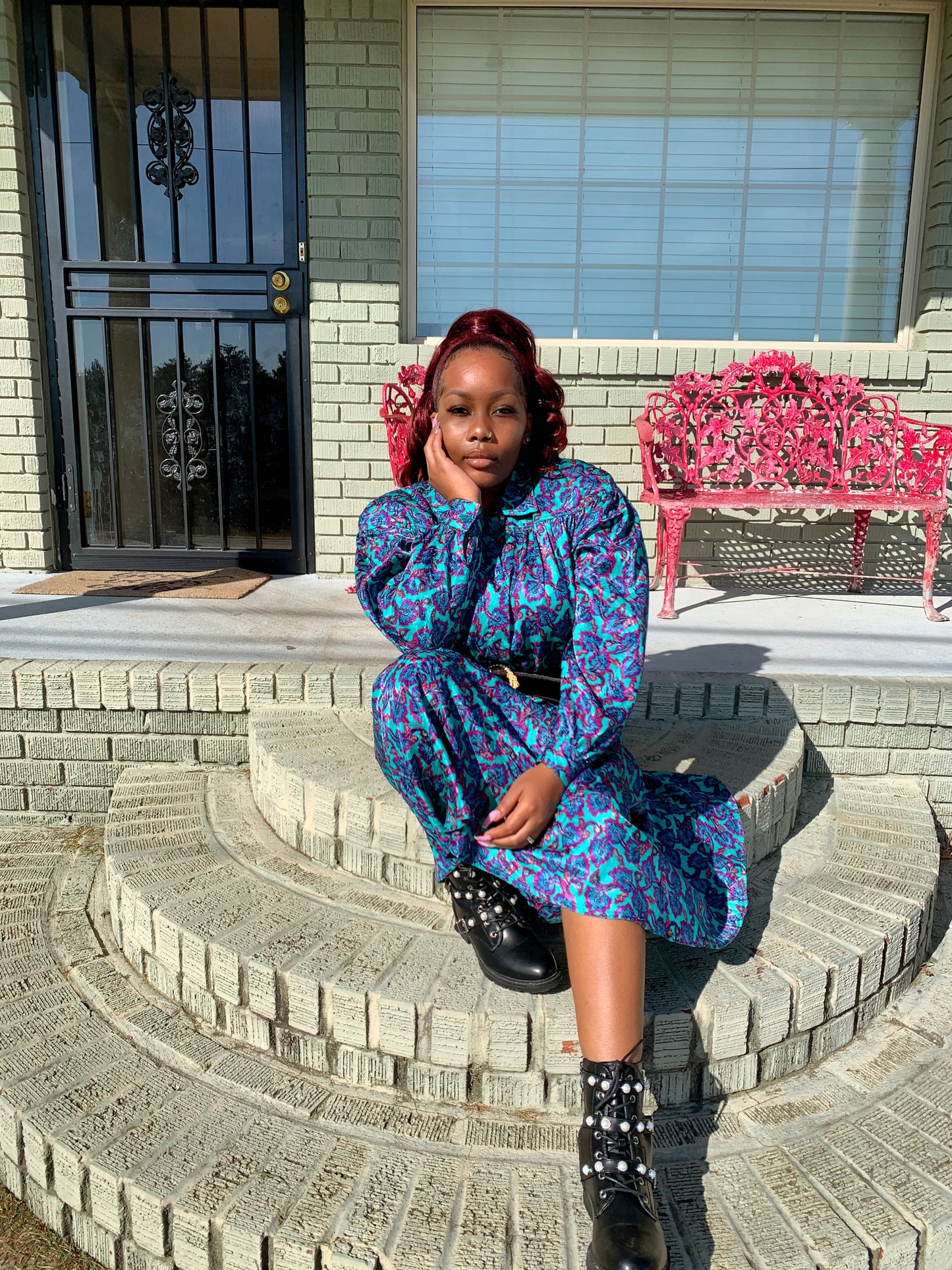 Blue vintage dress