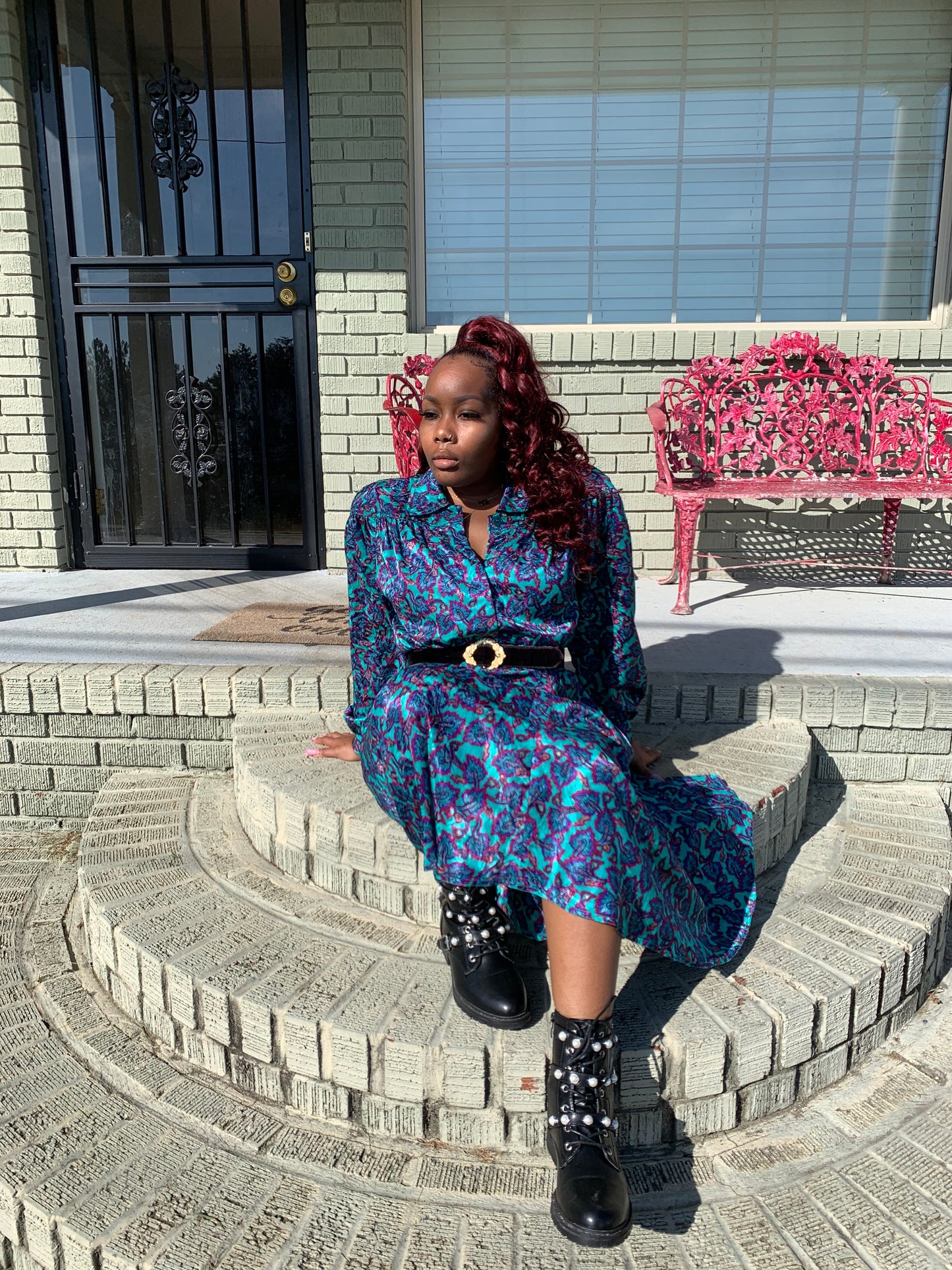 Blue vintage dress