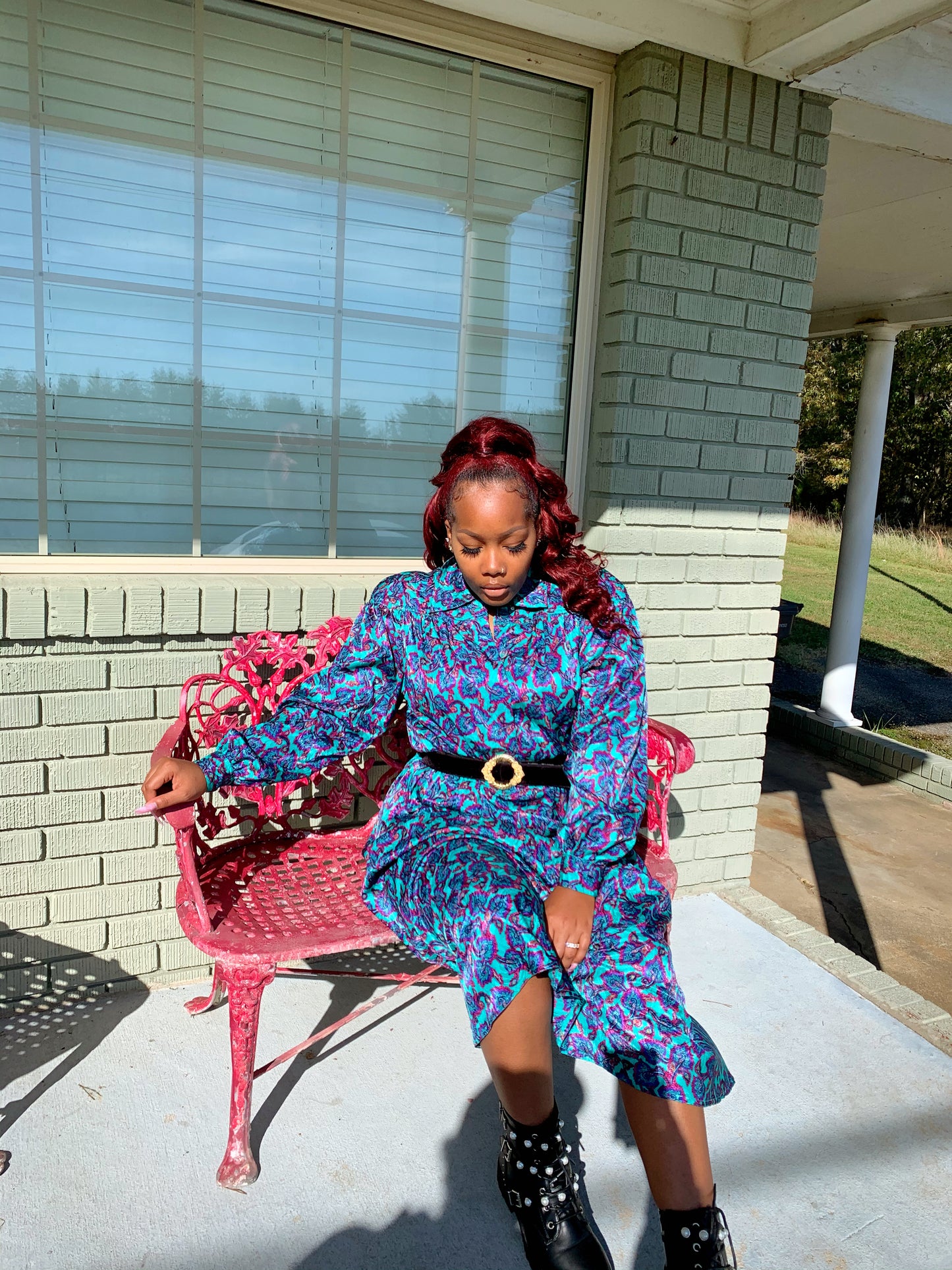 Blue vintage dress