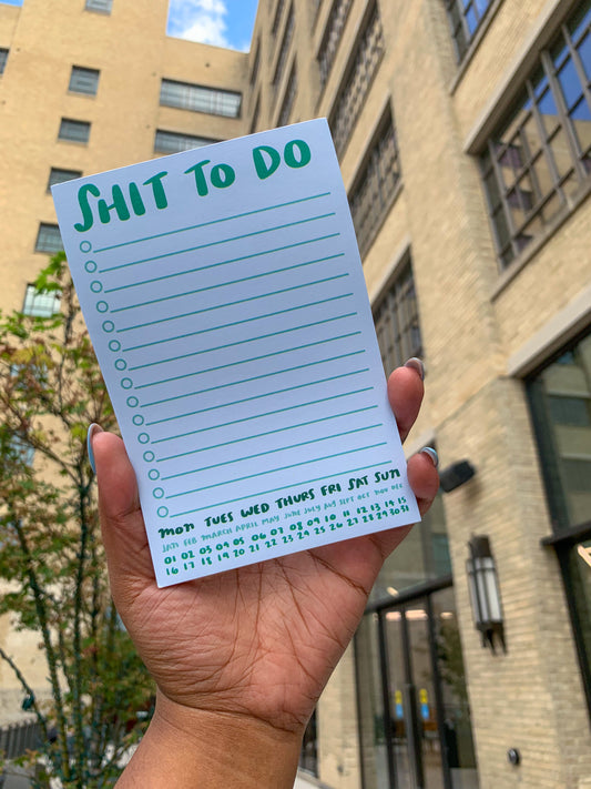 Sh!t To Do Pad